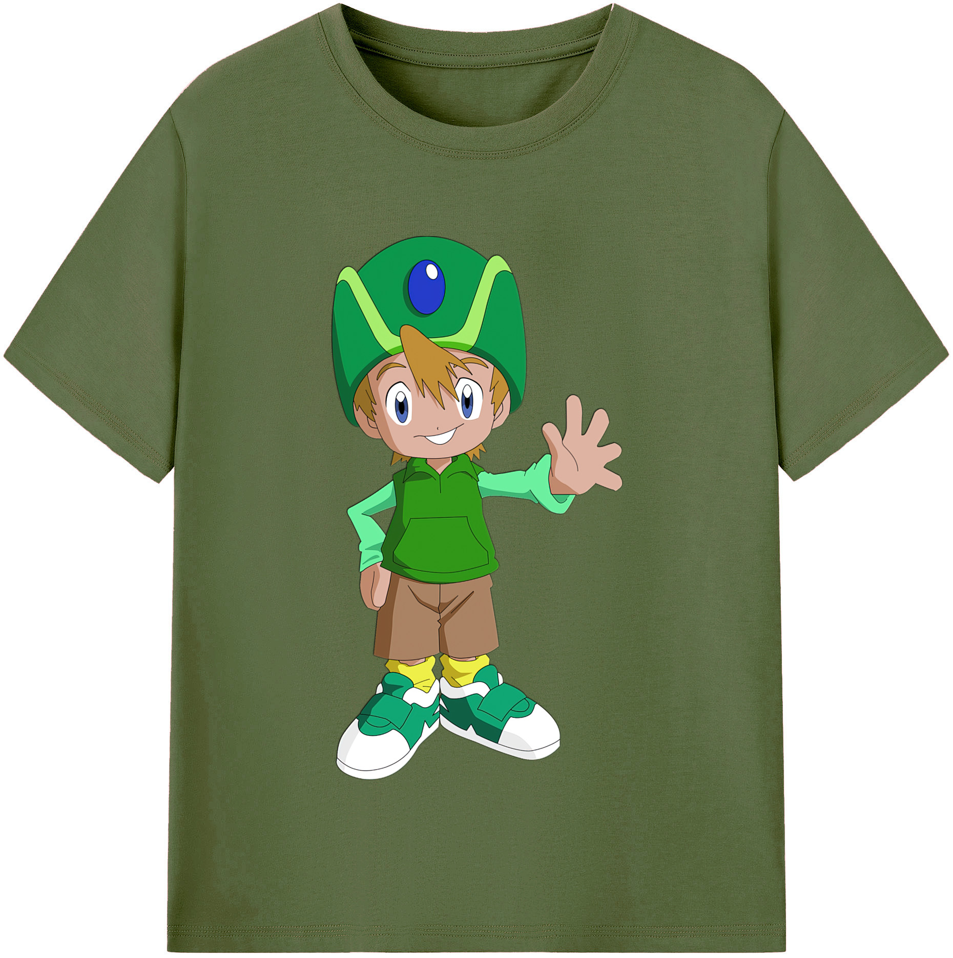 （画像用） Digimon デジタルモンスター/デジモン 綿100％半袖Tシャツ（フロントプリント）
